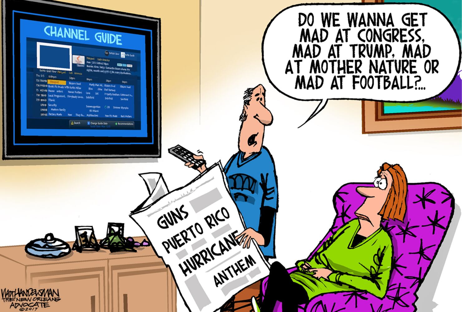 Week in cartoons: Gun control, paper towels and more