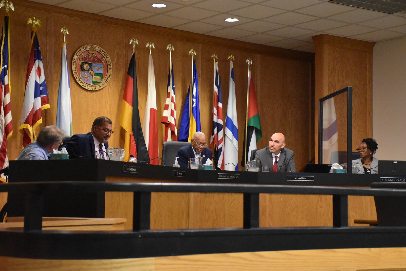 The Dayton City Commission at a regular weekly meeting. CORNELIUS FROLIK / STAFF