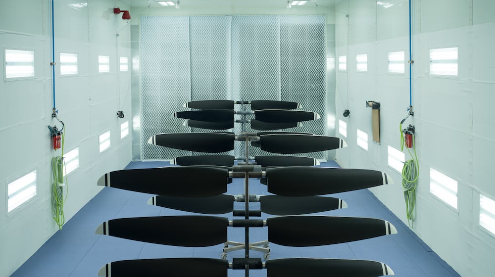 Joby Aviation composite material propeller blades. Joby photo.