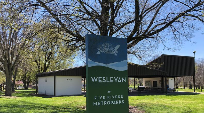 Wesleyan MetroPark, located in the City of Dayton on Wolf Creek, features a paved trail featuring a picturesque railroad bridge and two nature trails. Prior to becoming part of Five Rivers MetroParks in 1995, the park was known as the Wesleyan Nature Center. Due to COVID-19, safe social distancing (6 feet apart) is recommended at all times. Visitors must also plan accordingly since restrooms onsite are still closed. For more information, visit metroparks.org. TOM GILLIAM / CONTRIBUTING PHOTOGRAPHER