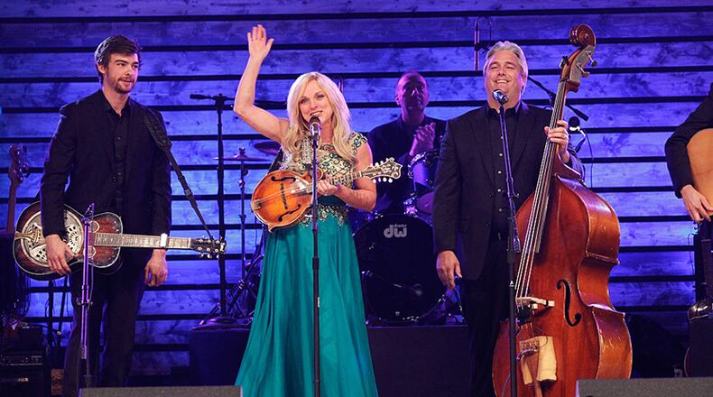 NASHVILLE, TN - NOVEMBER 13: Rhonda Vincent performs at the 2014 Inspirational Country Music Awards on November 13, 2014 in Nashville, Tennessee. (Photo by Terry Wyatt/Getty Images for the Inspirational Country Music Awards)