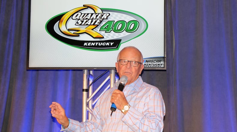 Reds Hall of Fame announce Marty Brennaman will serve as honorary pace car drive for the Quaker State 400 on July 14 at Kentucky Speedway. Greg Billing/CONTRIBUTED