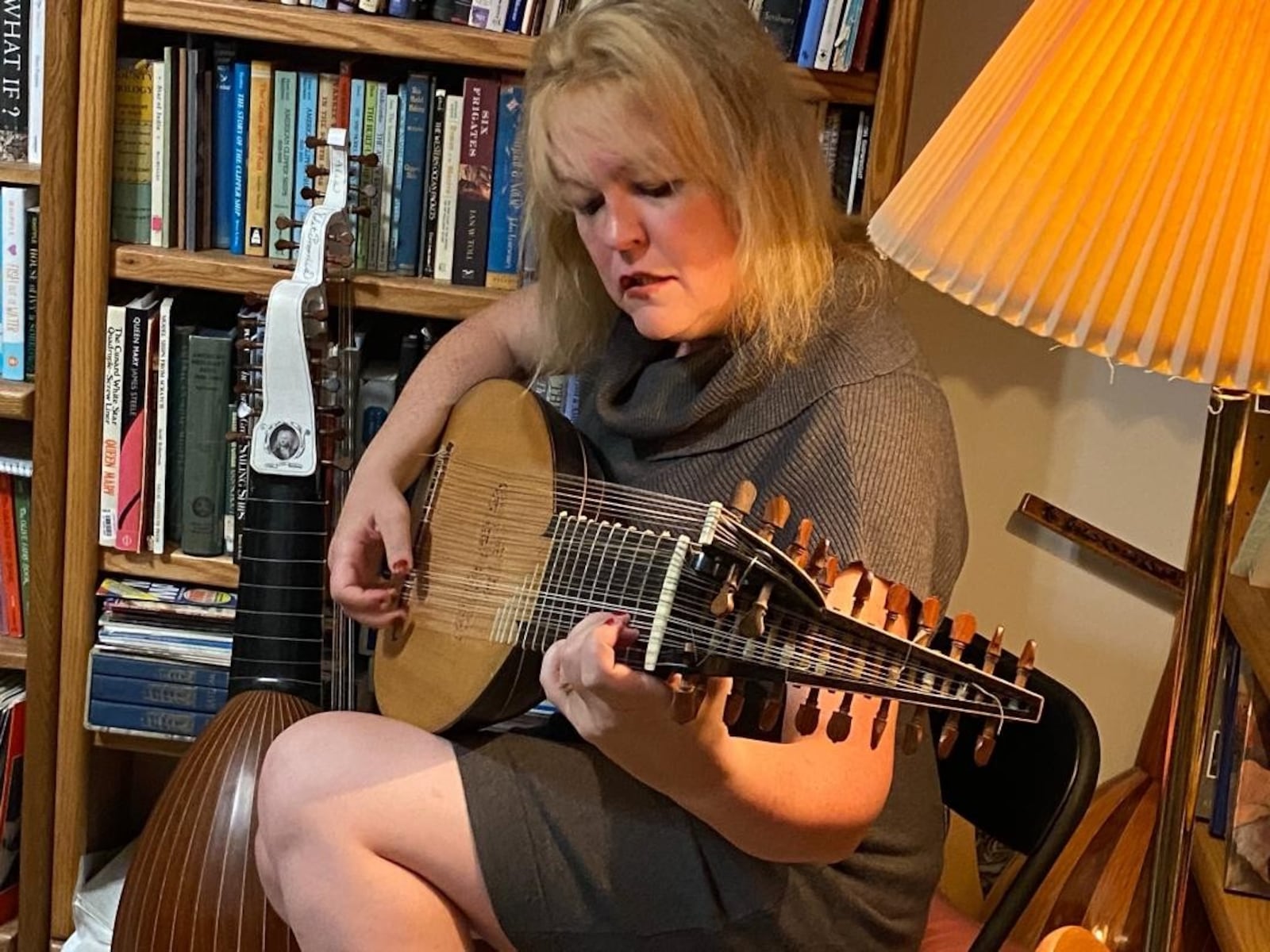 Dayton Music Club's fall program taking place Oct. 19 will feature "Sonata 98 in d minor for Lute" by Sylvius Leopold Weiss played by Susan Price (pictured). The piece spotlights a 14 Course Baroque Lute, an instrument not frequently heard on	modern recitals. CONTRIBUTED