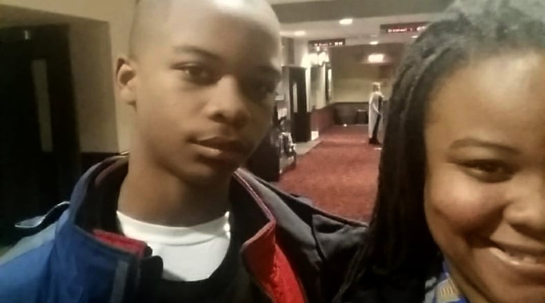 Mi'Kel and Samil Pullen. Samil Pullen is taking 30 kids to see the Black Panther Movie.