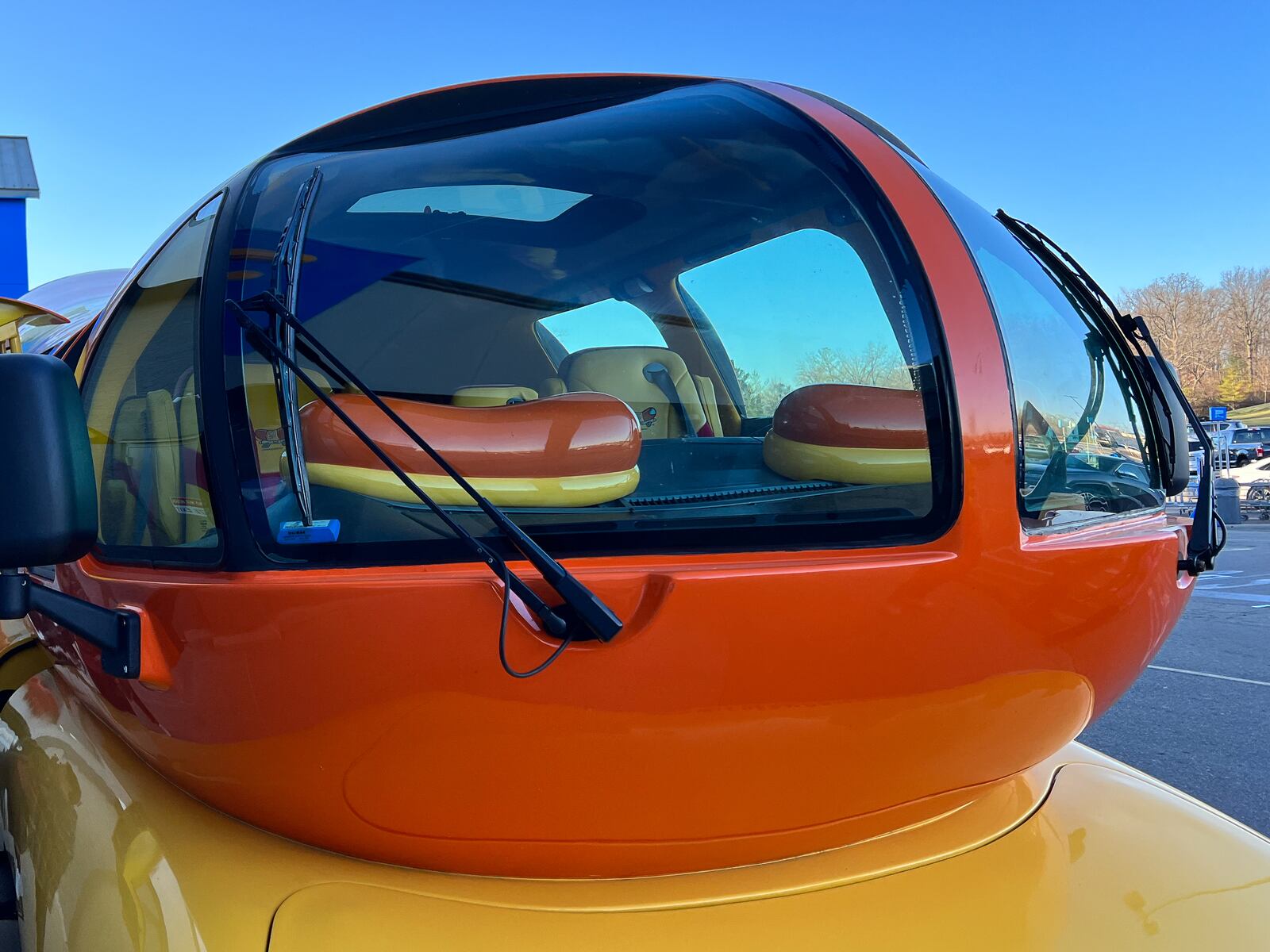 The Oscar Mayer Wienermobile visited Walmart on Brandt Pike in Huber Heights on Saturday, Nov. 19, 2022. TOM GILLIAM/CONTRIBUTING PHOTOGRAPHER