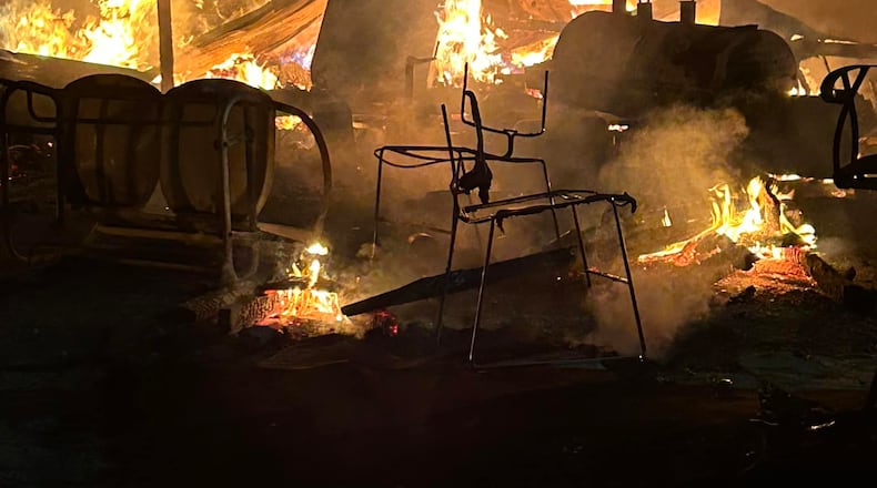 Two camper fires at Deer Run Luxury Camping Resort in Preble County have been ruled arson, according to the Camden Somers Township Fire & EMS. The fires took place on Sept. 13, 2024. Photo courtesy the Camden Somers Township Fire & EMS.
