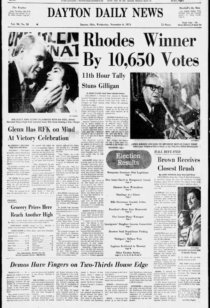 Election results front pages