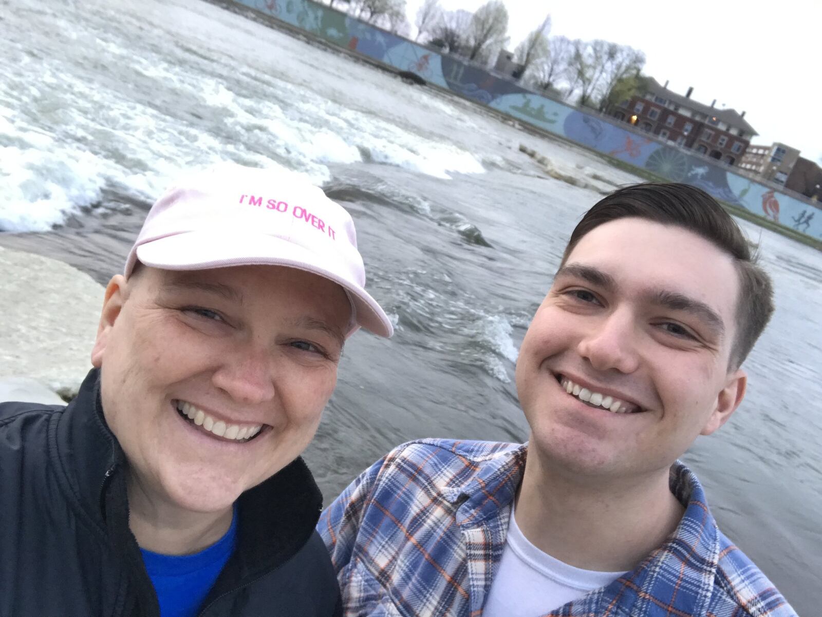 Kristen Wicker (left) and her son, Kier Dorman of Cincinnati (right) during one of his visits. When Dorman would visit his mom, they sometimes would walk in downtown Dayton as Wicker was able. CONTRIBUTED