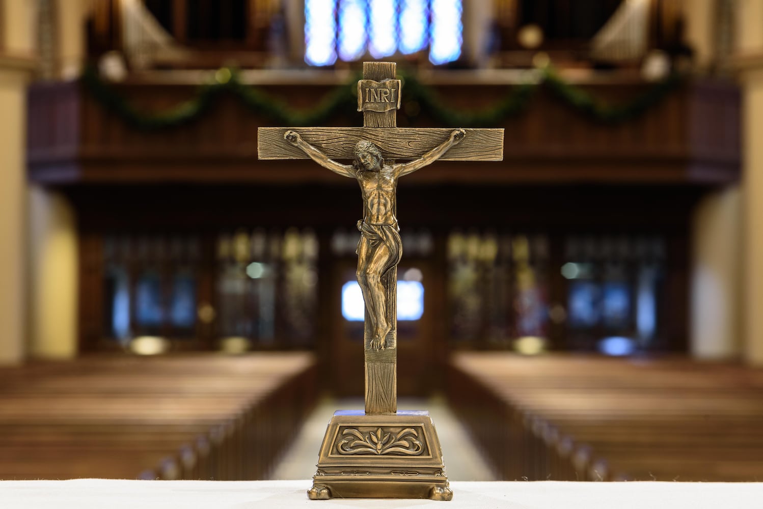 PHOTOS: A look inside Holy Angels Catholic Church decorated for Christmas