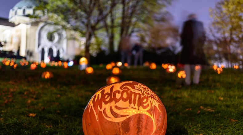 The 31st annual Stoddard Avenue Pumpkin Glow will be celebrated on Grafton Hill behind Annunciation Greek Orthodox Church, located at 500 Belmonte Park North, on Monday, Oct. 27 and Tuesday, Oct. 28. The event was started in 1994 by the late Judith Chaffin, also known as “The Pumpkin Lady." TOM GILLIAM / CONTRIBUTING PHOTOGRAPHER