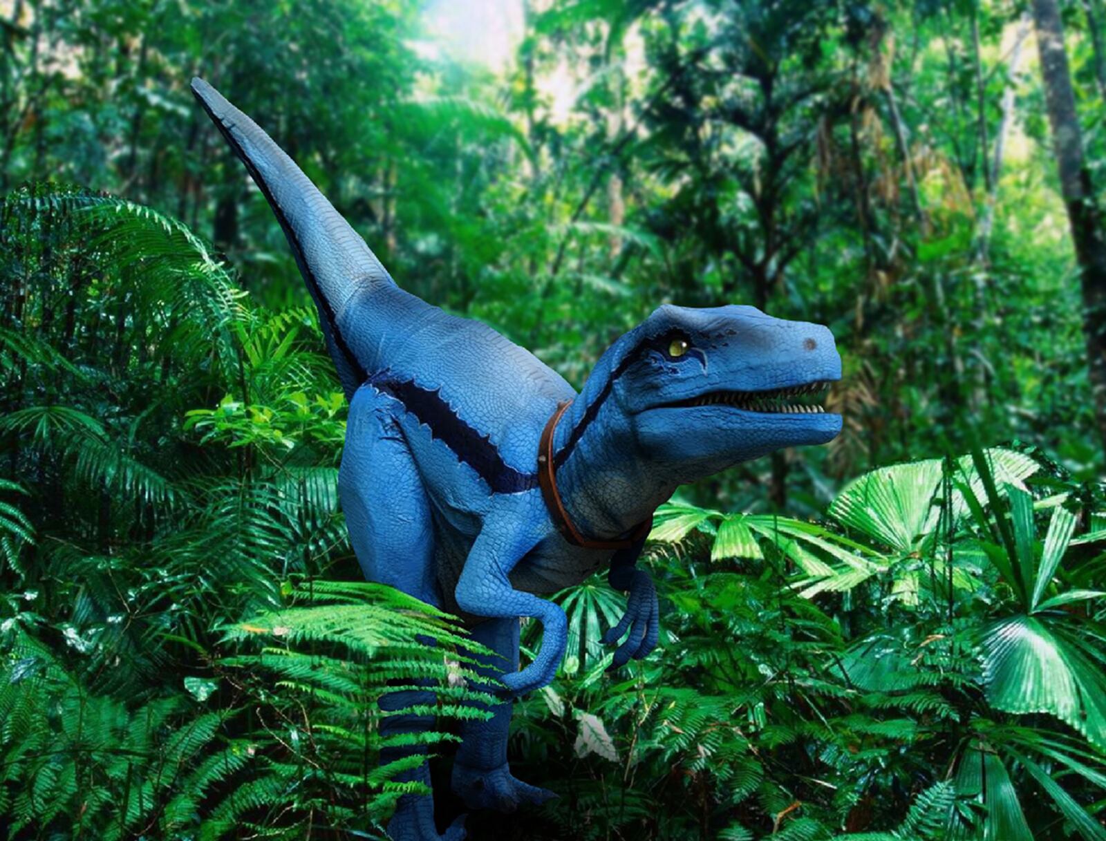 These realistic dinosaurs, presented by T.A.G. Art Company, can be as big as 9 feet tall. They can move, blink, open their mouths and roar! Bldg. 2 has been designated a “roar-free” zone for visitors who may have sensory-sensitivity. CONTRIBUTED PHOTO