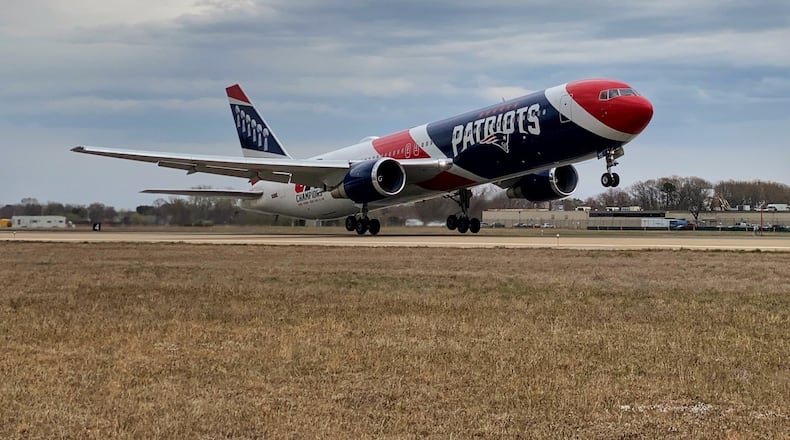 Omni Air International will operate two New England Patriots Boeing 767-300 passenger aircraft in its fleet. (Photo: Business Wire)