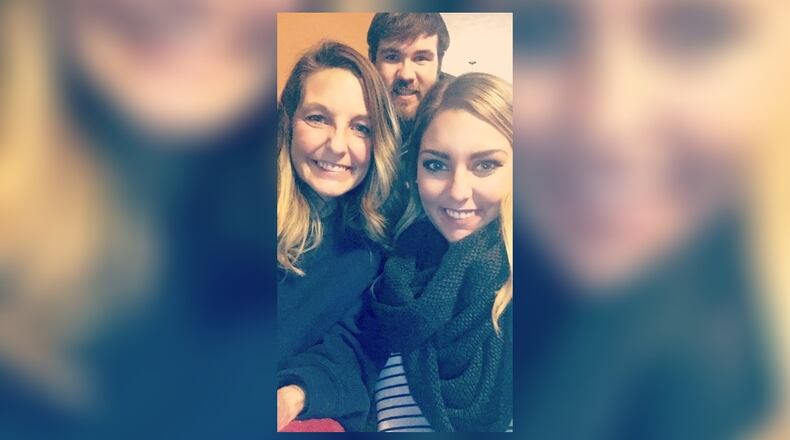 Mary M. Matthews with son Michael Evans and daughter Brooke Francis. CONTRIBUTED