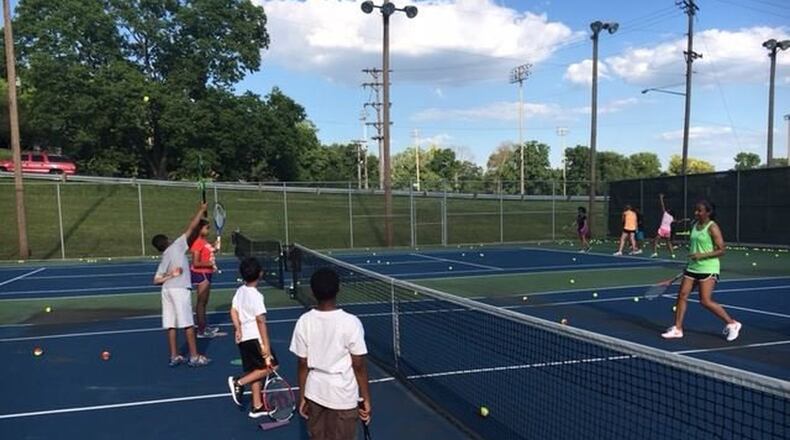 The Grand Slam Youth Tennis Camp is designed for young players ages 6-13 who are taught the basics of the game. The four two-week sessions begin on June 10 at Jim Nichols Tennis Center and are taught by USTA certified instructors. CONTRIBUTED