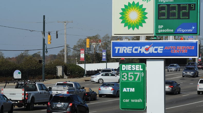Gas continued to rise for much of October but this month could see some relief at the pump. MARSHALL GORBY\STAFF