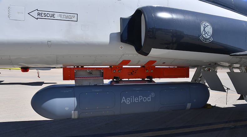 The Air Force Strategic Development Planning and Experimentation office took steps in April to make the Air Force’s new Precision, Navigation and Timing concept of operations a reality as it demonstrated fused PNT technologies within an Agilepod during six successful Phase I sorties on an airborne testbed in Centennial, Colorado. COURTESY PHOTO