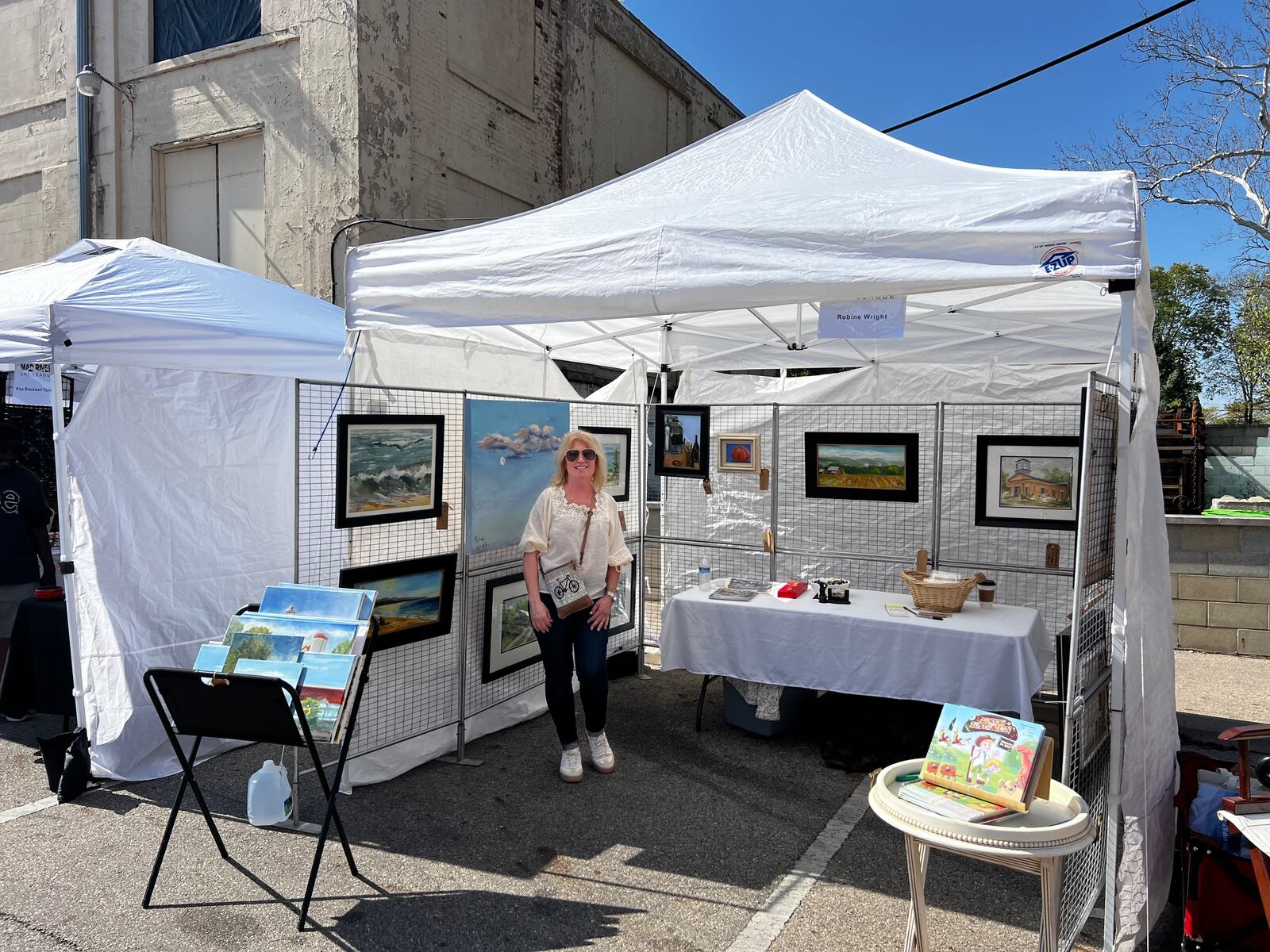 Robine Wright will be the featured artist at the Mad River Art League's Spring Art Fair at Mother Stewart's Brewing Company's parking lot on Saturday. A variety of art will be available including an appearance of a silhouette artist who can do work on sight.