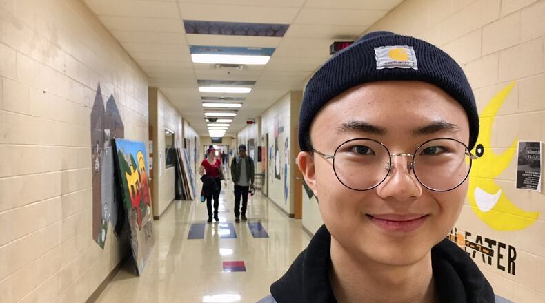 Fairfield High School senior Daesung Seo credits his smooth transition since moving to the United States one year ago to the school’s English as a Second Language (ESL) program. MICHAEL D. CLARK/STAFF