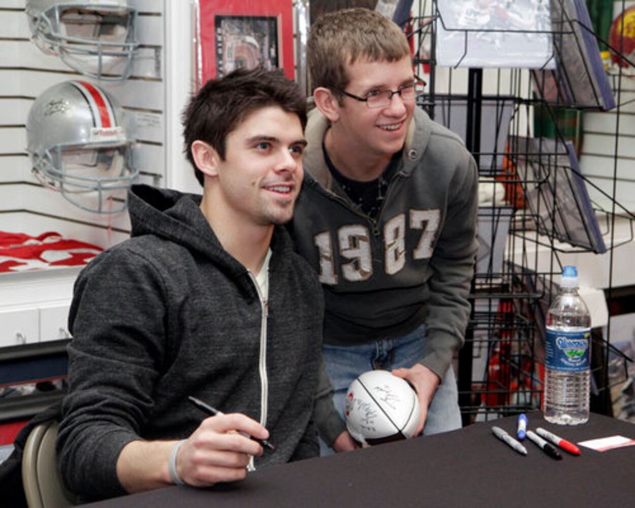 OSU's Dane Sanzenbacher signs autographs