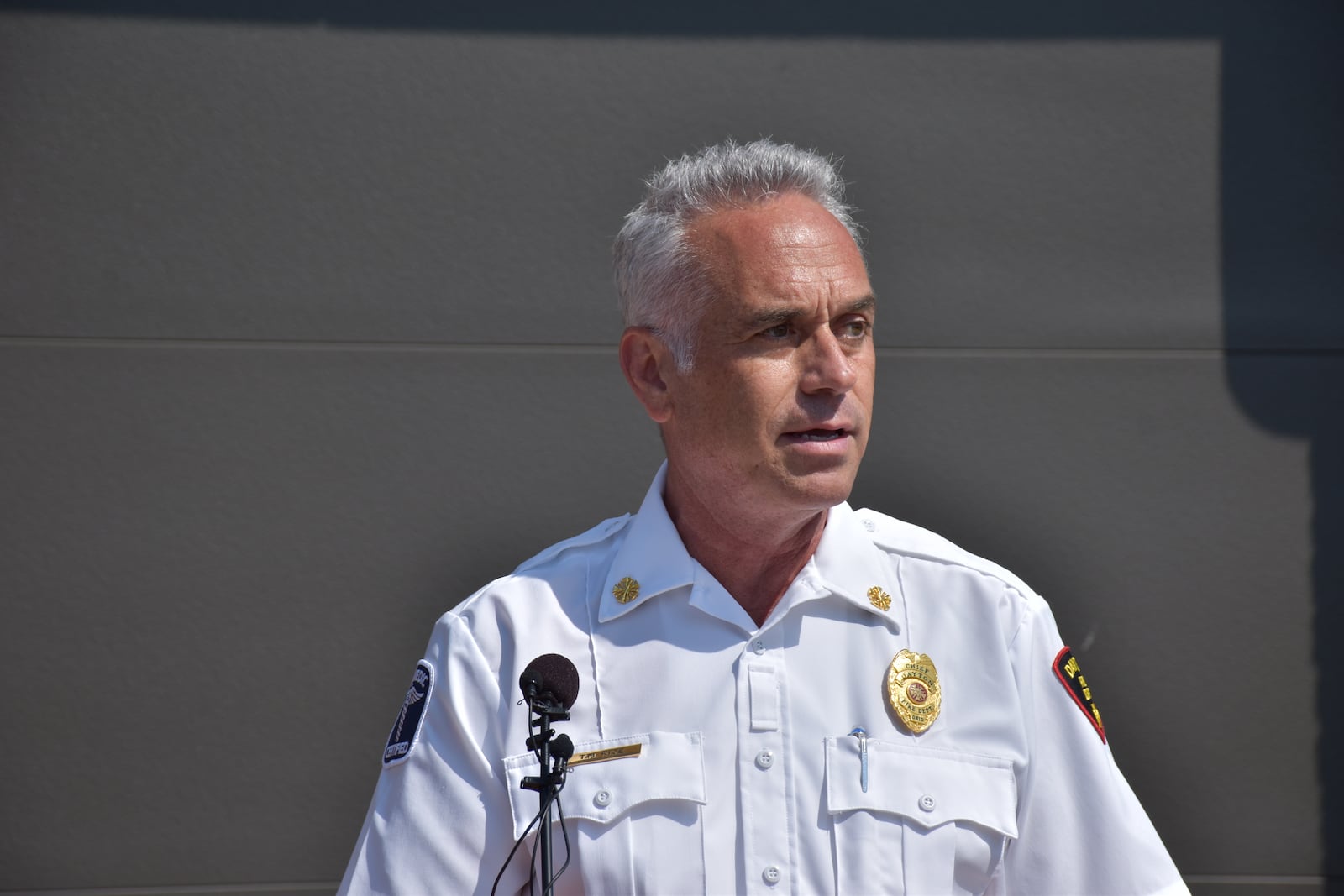 Dayton fire Chief Mike Rice. CORNELIUS FROLIK / STAFF
