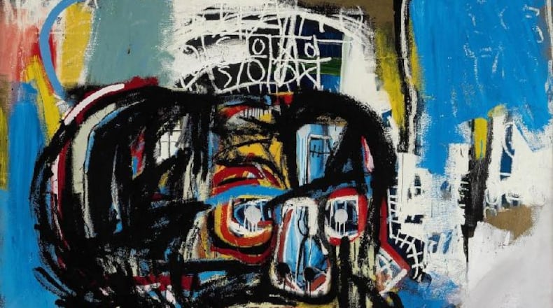 This painting by the late American neo-expressionist John-Michel Basquiat sold for $110.5 million. That is not a typo!