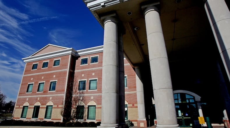 The Warren County Administration building was purchased with cash for $15 million including furnishings in 2001. Staff photo by Nick Daggy