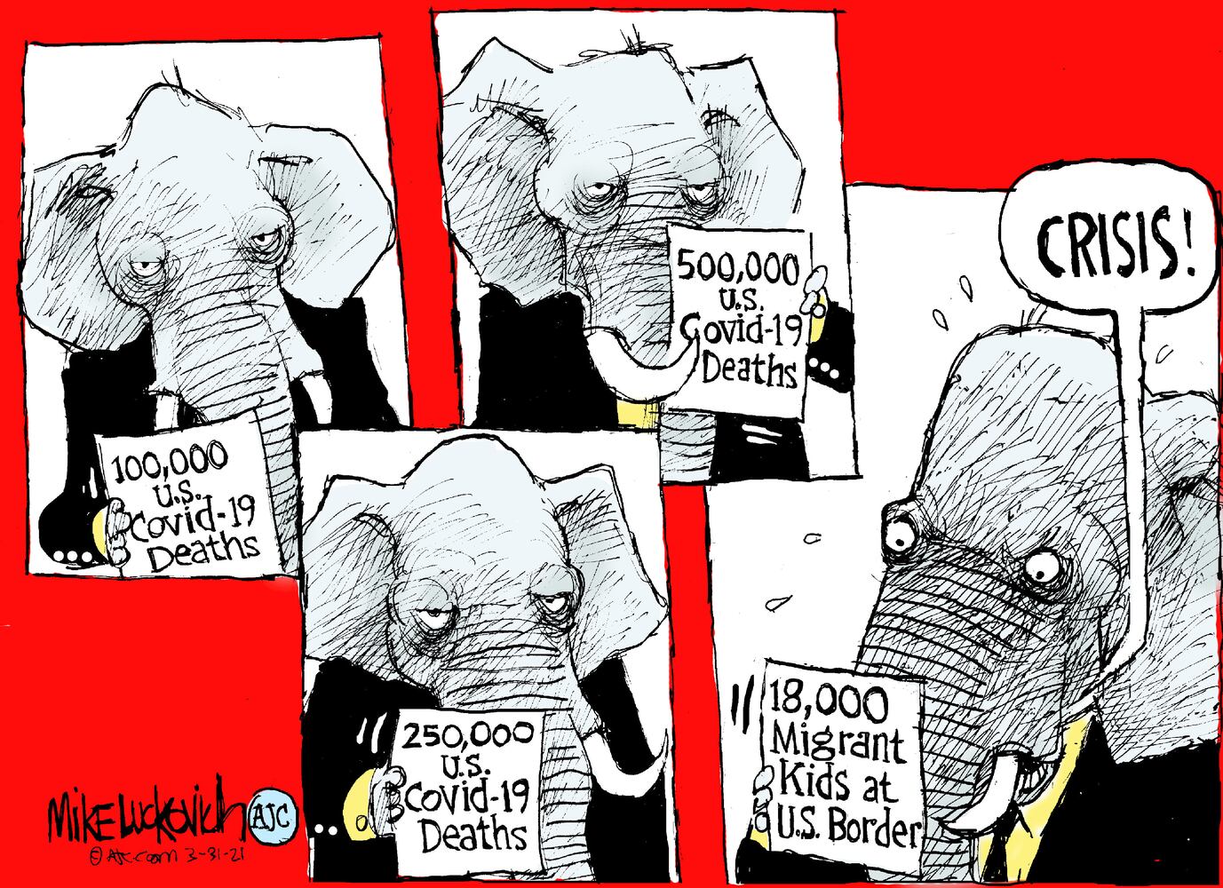 Week in cartoons: Gun control, infrastructure plan and more