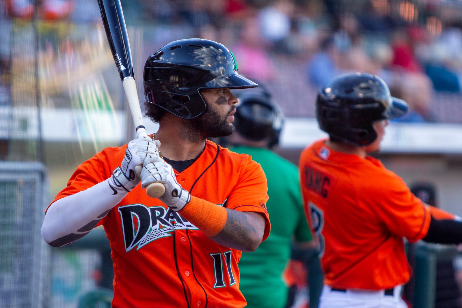 Dayton's Quin Cotton leads the Dragons with five stolen bases. The team is on pace to equal the club record for a season. An experimental rule in High-A leagues eliminating certain pickoff moves is meant to increase base stealing. Jeff Gilbert/CONTRIBUTED