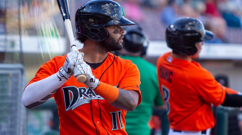 Dayton's Quin Cotton leads the Dragons with five stolen bases. The team is on pace to equal the club record for a season. An experimental rule in High-A leagues eliminating certain pickoff moves is meant to increase base stealing. Jeff Gilbert/CONTRIBUTED