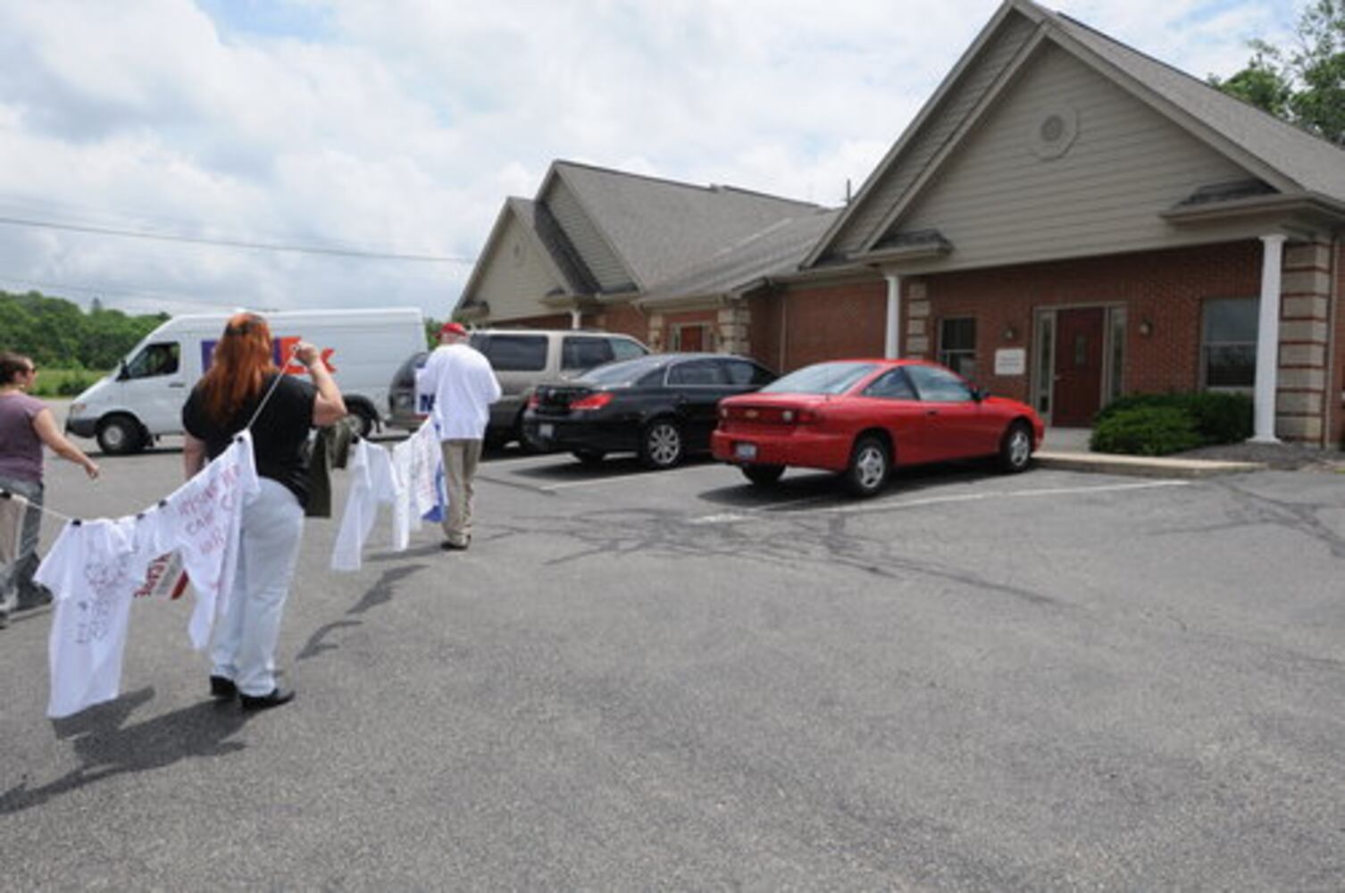 Protests at Rep. John Boehner's office in West Chester Twp.