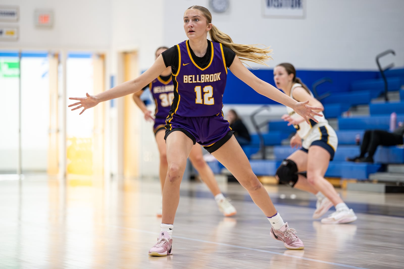 The Carroll beat Goshen and Bellbrook beat Monroe to win Division III district titles on Saturday, Feb. 28, 2026 at Springfield High School. MICHAEL COOPER / STAFF