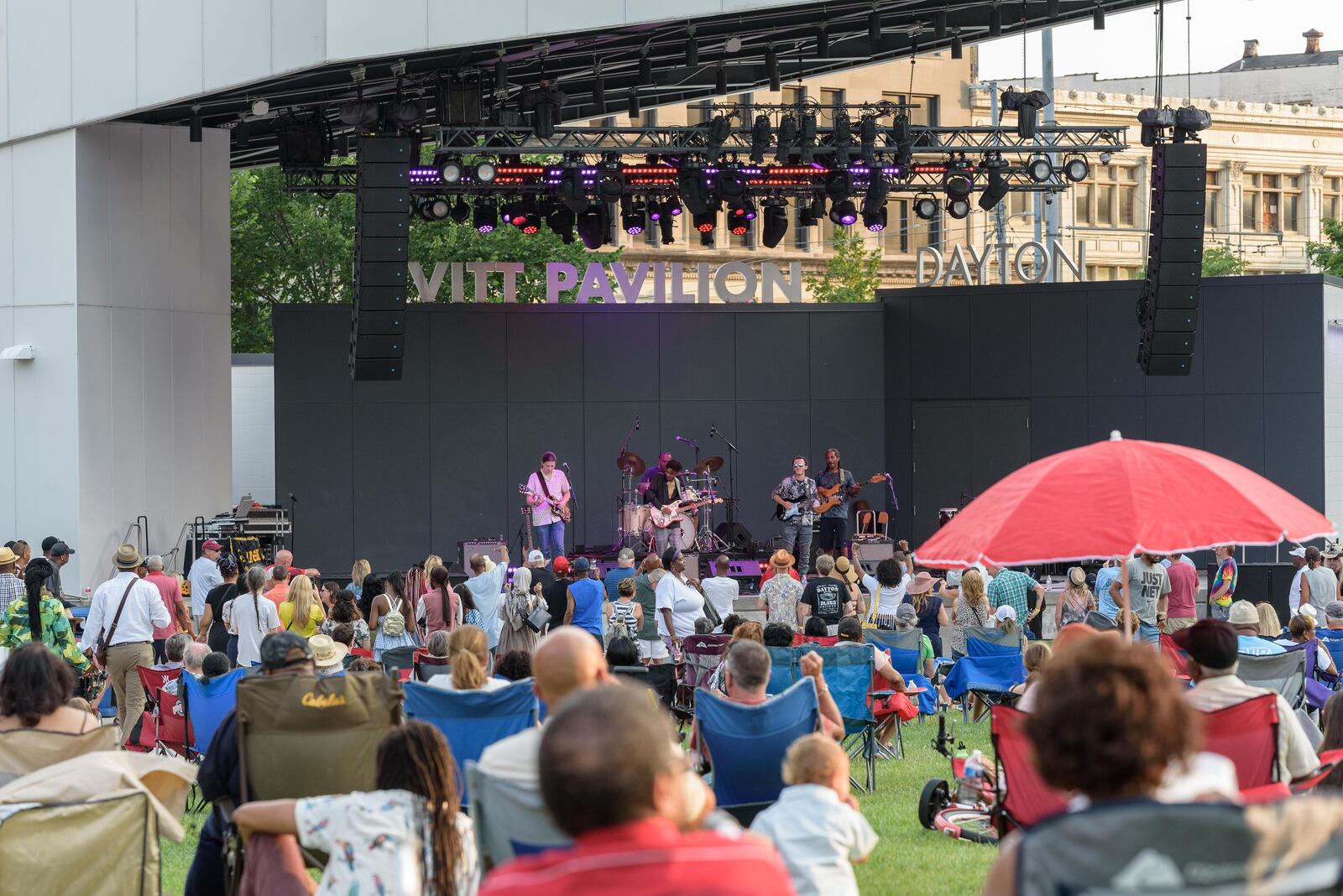 The Dayton Blues Festival, hosted by the City of Dayton Department of Recreation, was held at Levitt Pavilion in downtown Dayton on Sunday, July 23, 2023. TOM GILLIAM / CONTRIBUTING PHOTOGRAPHER