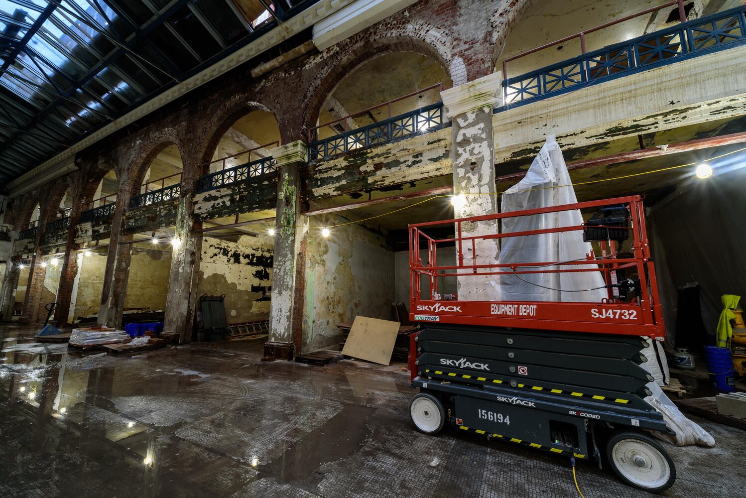 PHOTOS: The Dayton Arcade’s North Arcade awaits Phase 2 of construction