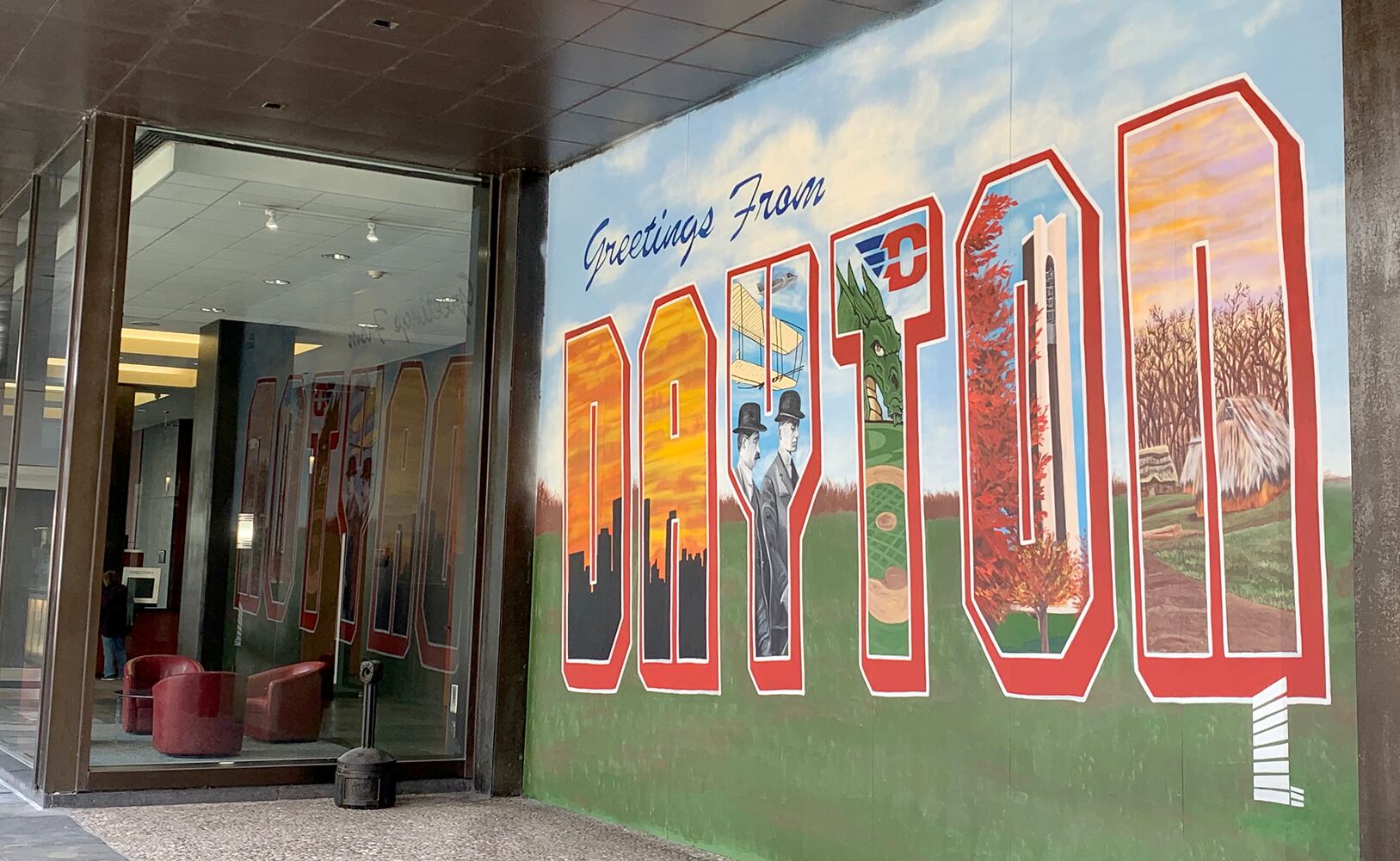PHOTOS: New mural sends greetings from the Gem City