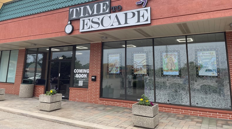 Time to Escape will offer four escape rooms, a rage room and splash paint room at 3345 Seajay Drive in Beavercreek. NATALIE JONES/STAFF