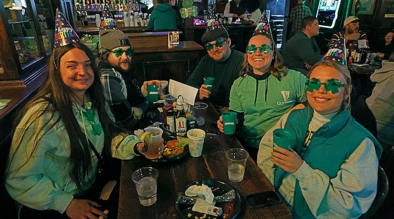 St. Patrick's Day, Monday, March 17, 2025 at the Dublin Pub in Dayton. FILE