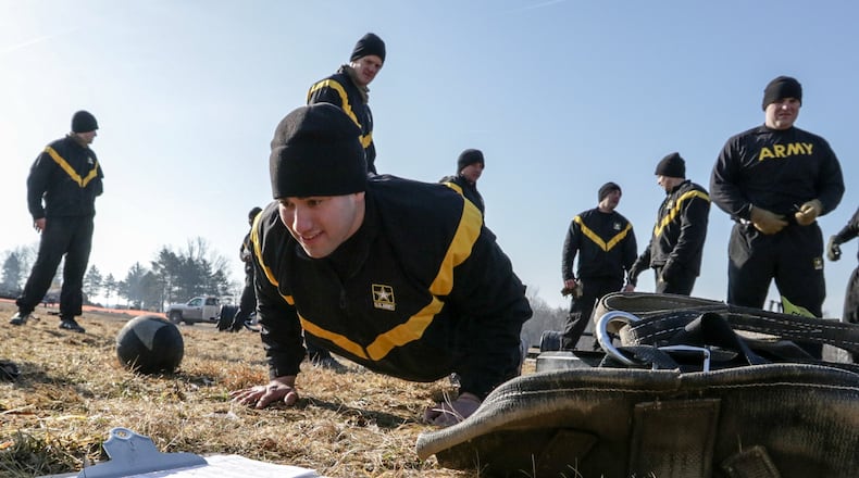 A soldier performing push-ups. Photo by Staff Sgt. Michael Carden