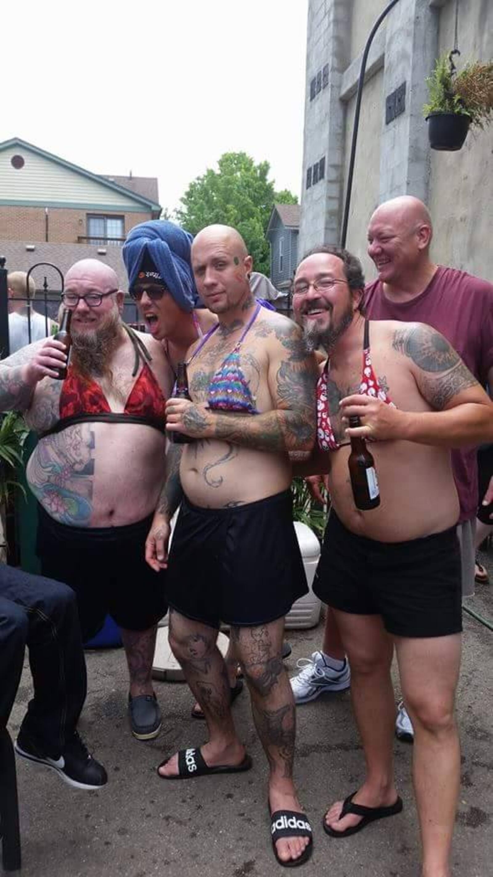 The Tumbleweed Connection 454 E. Fifth St. in Dayton's Oregon District will hold its fifth annual Critter & Car Wash for Charity on Aug. 20, 2017. 
Binki clad men and women wash cars to benefit Adopt-a-Pit and Summit for Soldiers.