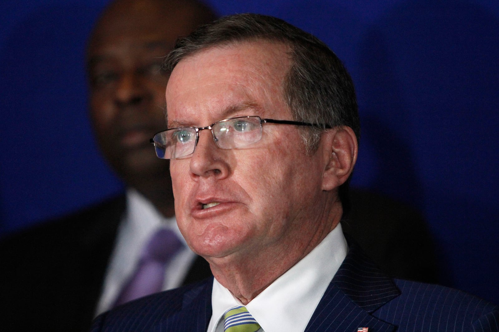 FILE — Onondaga County District Attorney William Fitzpatrick speaks during a news in Syracuse, N.Y., Feb. 21, 2019. (AP Photo/Nick Lisi, File)