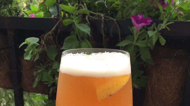 Weiss Bier Cocktail With Charred Orange and Bourbon. (Lee Svitak Dean/Minneapolis Star Tribune /TNS)