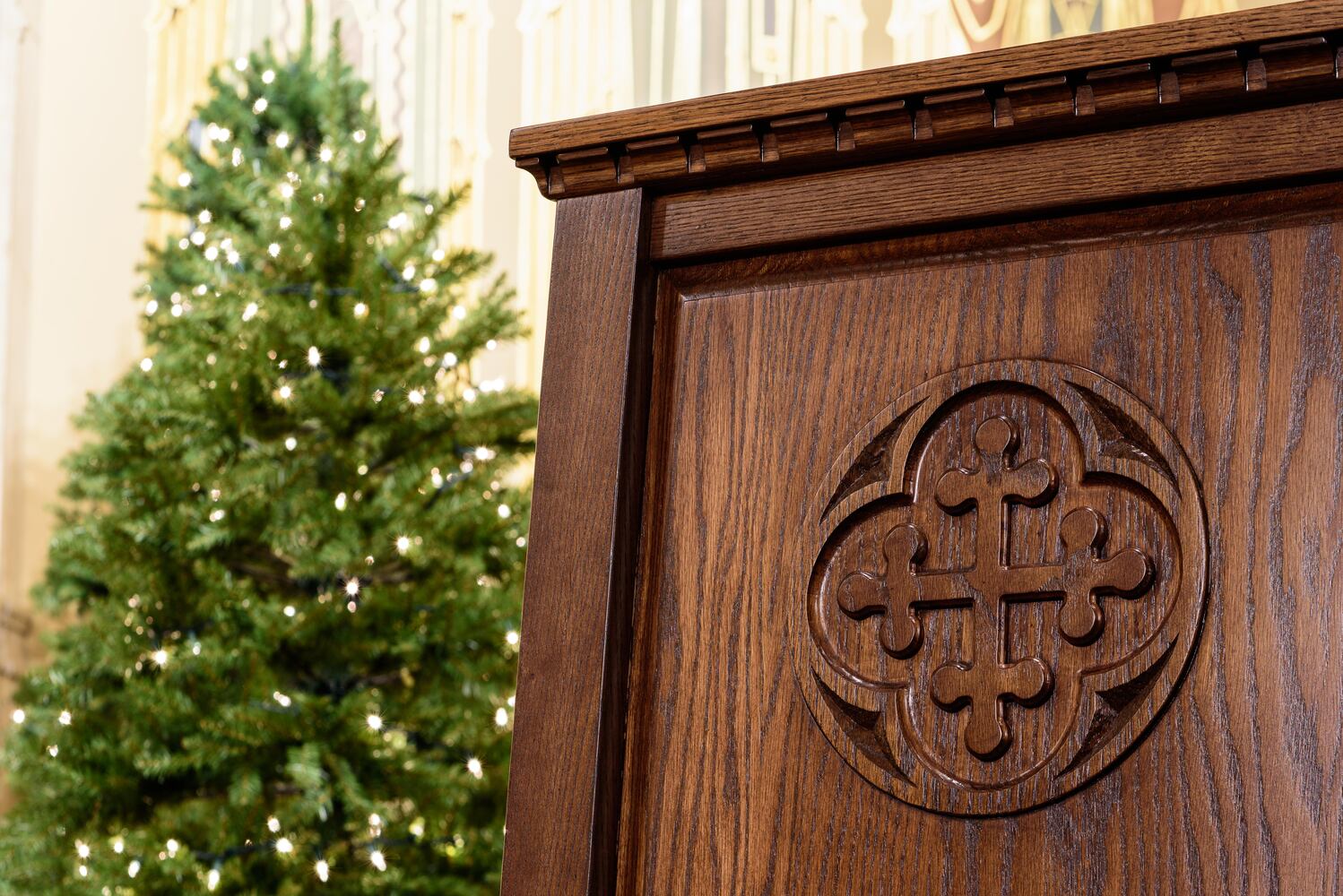 PHOTOS: A look inside Holy Angels Catholic Church decorated for Christmas