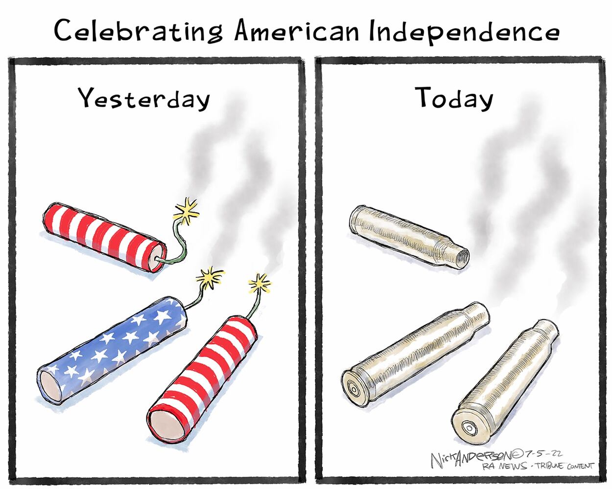 WEEK IN CARTOONS: Parade shooting, Boris Johnson and more