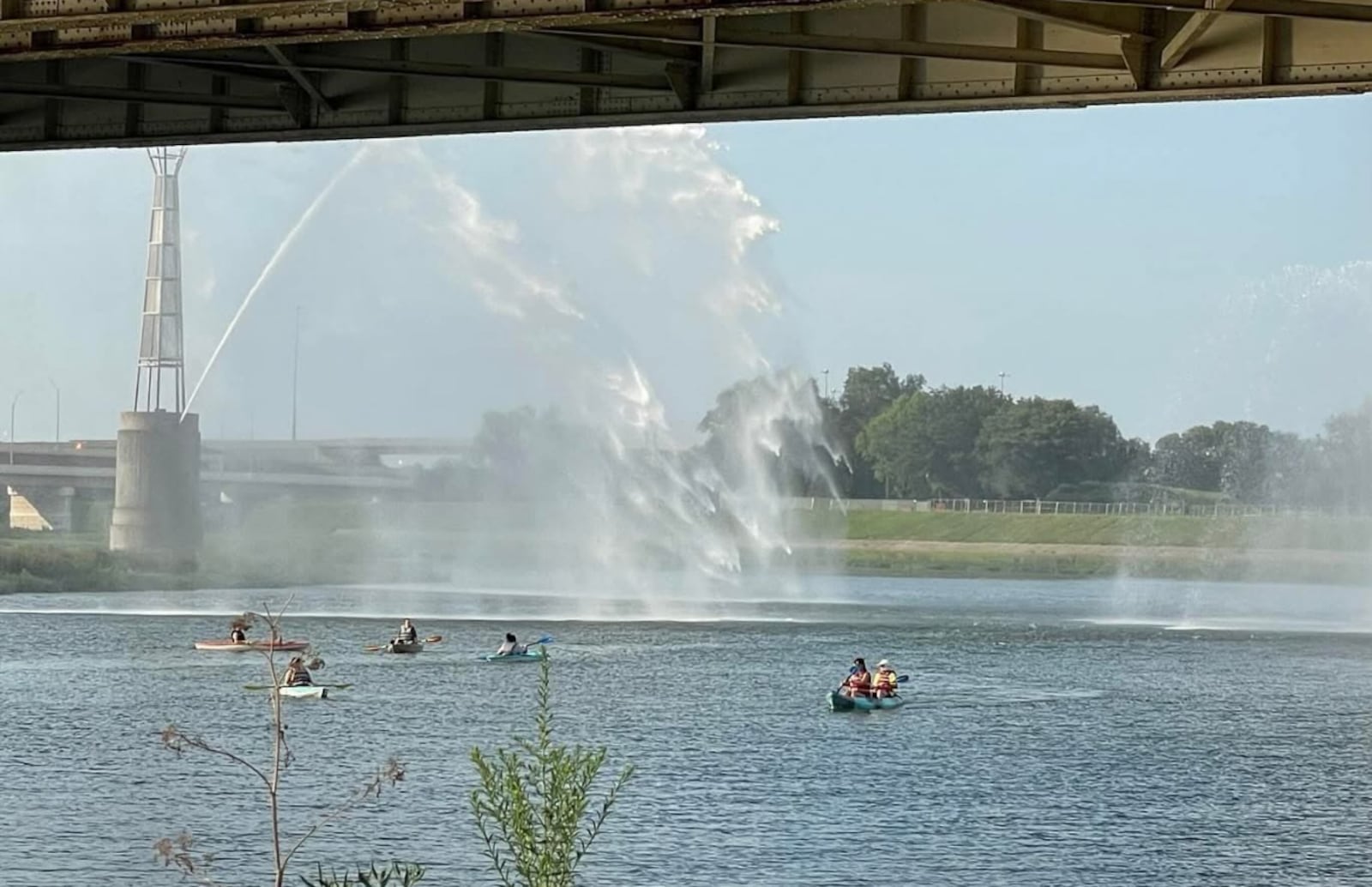 Paddle under the Five Rivers Fountain of Lights with Taiters Kayak on Tuesdays and Thursday through through October. CONTRIBUTED