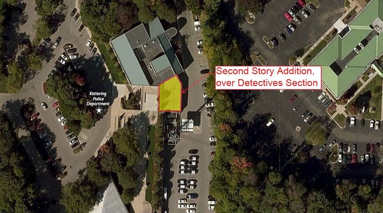 The City of Kettering plans to expand and renovate its police department facilities. The existing police facility at the Kettering Government Center will be renovated, and an additional floor will be added for office space for the chief, captains, and administrative staff. Photo: CONTRIBUTED