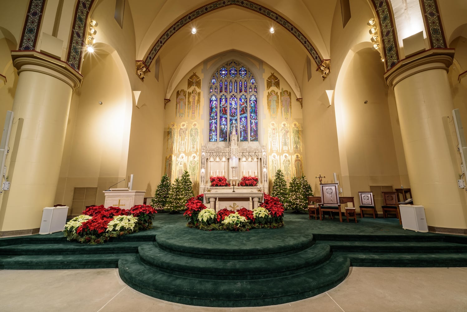 PHOTOS: A look inside Holy Angels Catholic Church decorated for Christmas