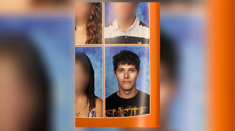 Connor Betts yearbook photo from Bellbrook High School 2011-2012 school year.