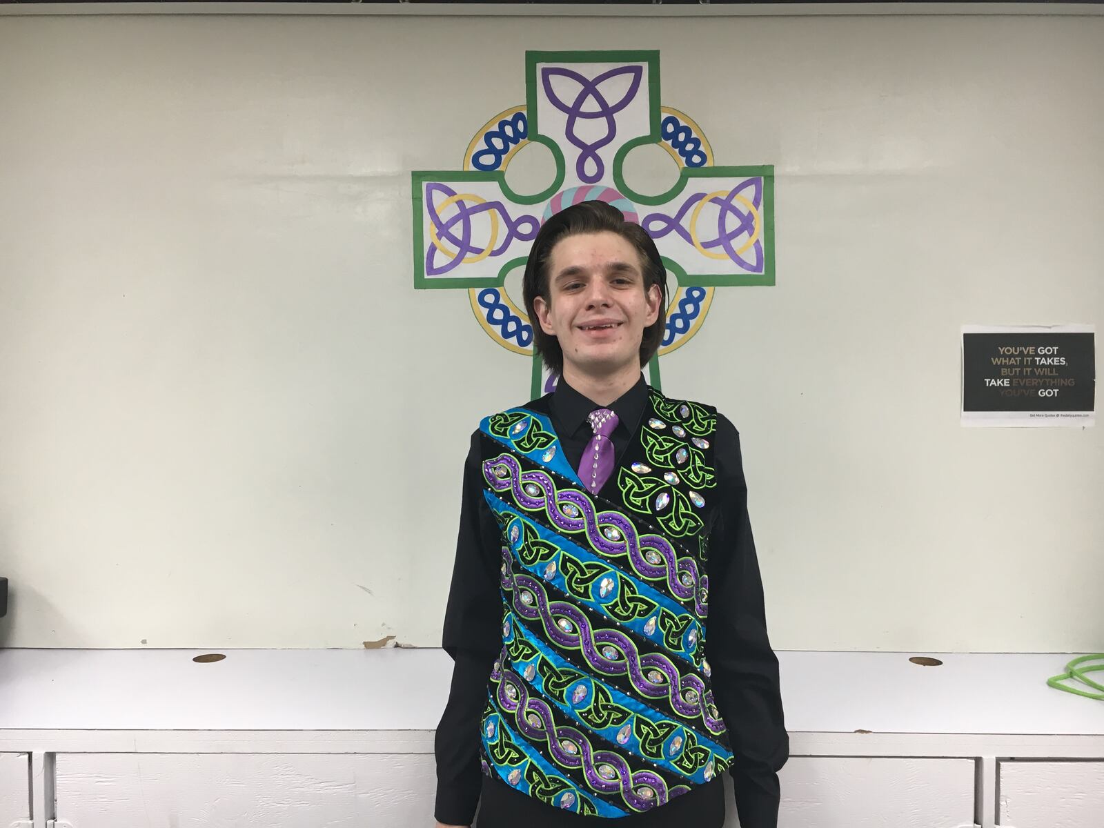Chance Brough, a senior at Stivers School for the Arts, will compete in the world championships of Irish dance in Dublin, Ireland in April.