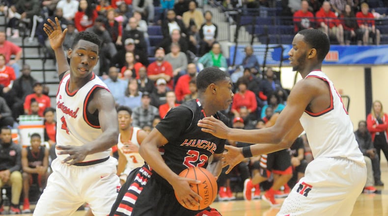 Trotwood-Madison standouts Myles Belyeu (left) and Amari Davis (right) were named to the D-II All-Ohio teams. MARC PENDLETON / STAFF