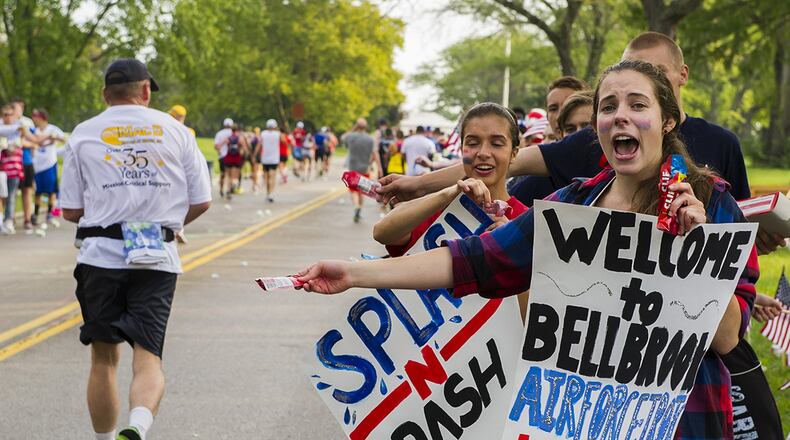 Spectators line the 2016 marathon course. CONTRIBUTED PHOTO