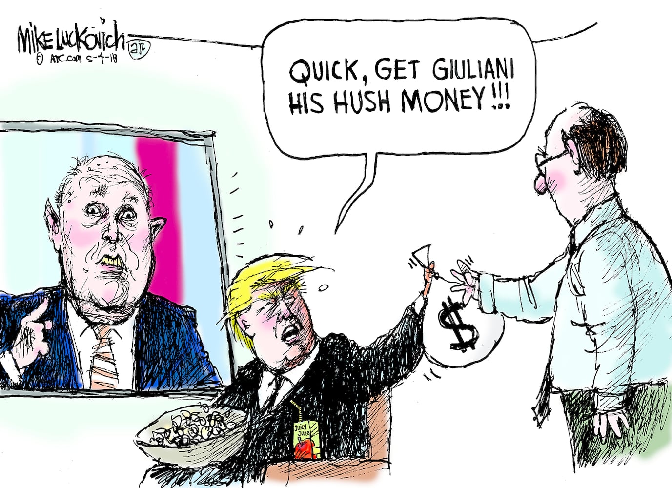 Week in cartoons: The Iran deal, Rudy Giuliani and more